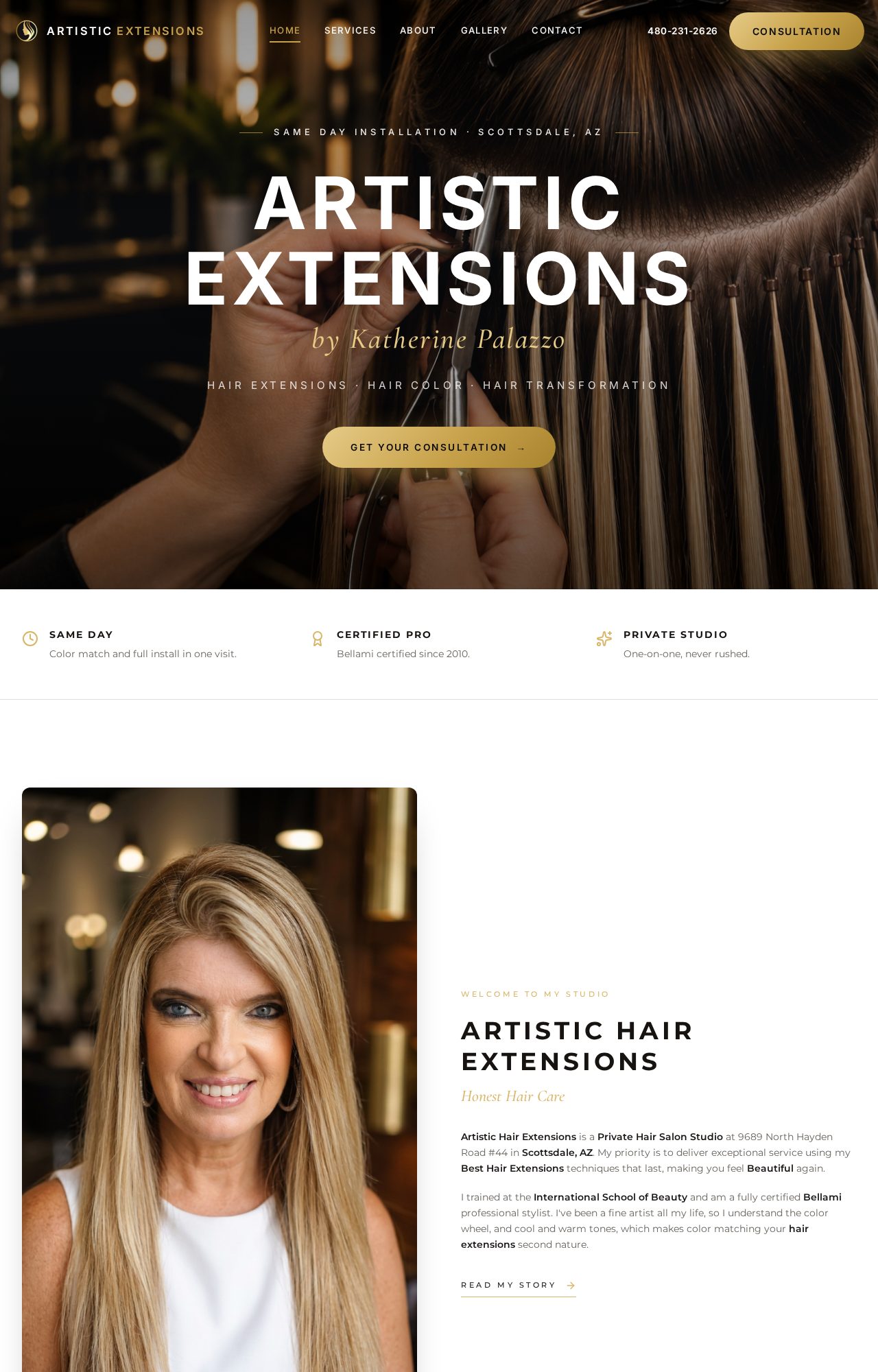 Artistic Extensions by Katherine website by SpexWeb